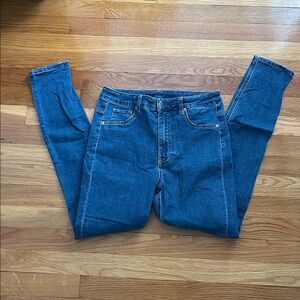 H&M - Curvy Jeggings - Classic High-Rise Dark Blue Jeans